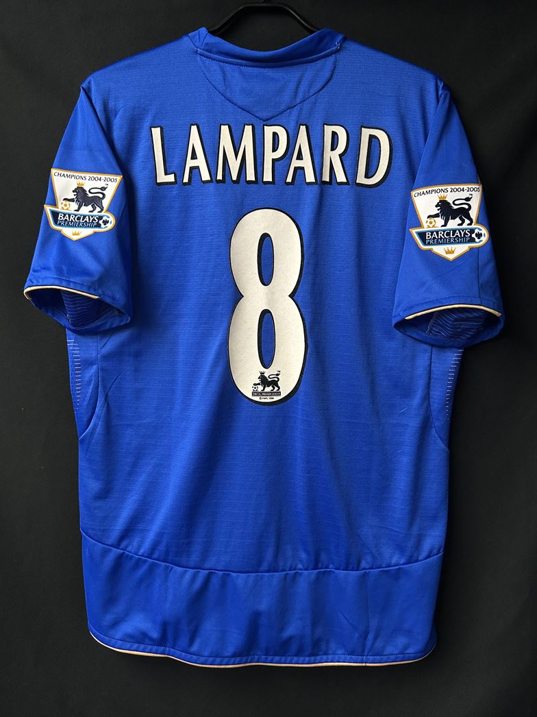 2005/06】チェルシー（H）/ CONDITION：A- / SIZE：L / #8 / LAMPARD / プレミア優勝パッチ –  Vintage Sports Football Store