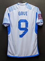 【2022】スペイン代表(A)/ CONDITION:NEW / SIZE:S / #9 / GAVI / W杯カタール大会パッチ(右袖のみ)/ オーセンティック