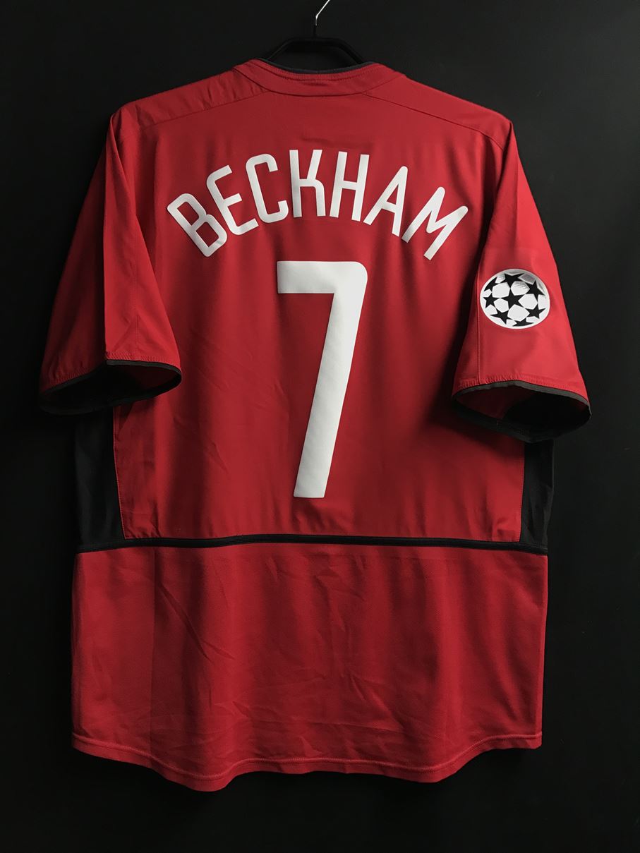 【2002/03】マンチェスターユナイテッド（H) / CONDITION：A- / SIZE：L / #7 / BECKHAM / UCL仕様