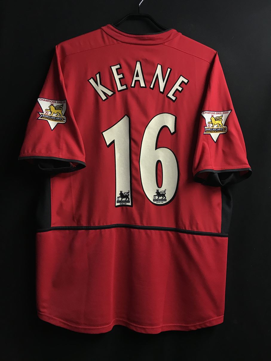 【2003/04】マンチェスター・ユナイテッド（H）/ CONDITION：A / SIZE：L / #16 / KEANE / プレミア優勝パッチ