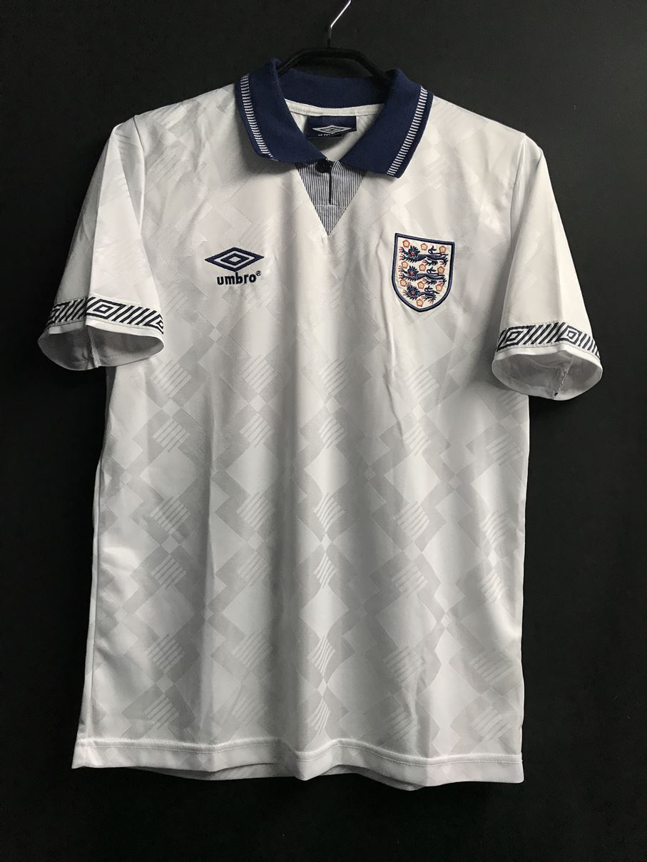 1990】イングランド代表（H）/ CONDITION：A / SIZE：S / #19 /（ポール・ガスコイン）/ 復刻版 – Vintage  Sports Football Store