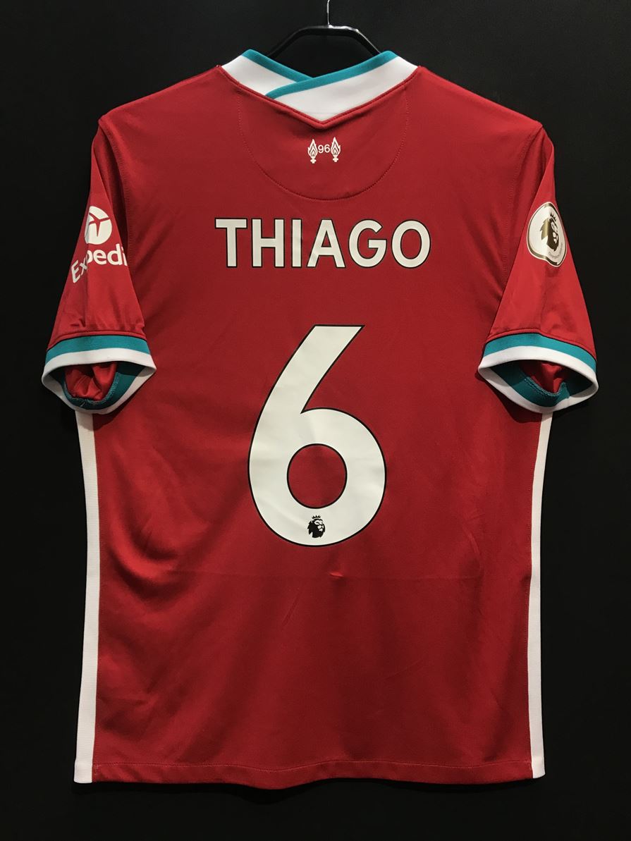 2020/21】リバプール（H）/ CONDITION：B / SIZE：M / #6 / THIAGO / プレミアリーグチャンピオンパ –  Vintage Sports Football Store