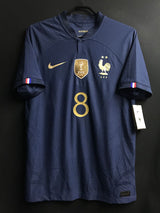【2022】フランス代表(H)/ CONDITION:New / SIZE:M / #8 / TCHOUAMENI / ロシアW杯優勝パッチ / オーセンティック