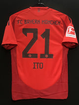 【2024/25】バイエルン(H)/ CONDITION:A / SIZE:M(日本規格)/ #21 / ITO / オーセンティック / ブンデスリーガパッチ