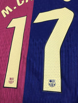 【2024/25】バルセロナ(H)/ CONDITION:A / SIZE:S / #17 / M.CASADO / ラ・リーガパッチ / オーセンティック