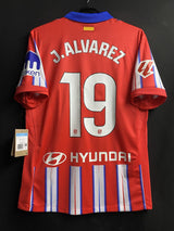 【2024/25】アトレティコ・マドリード(H)/ CONDITION:New / SIZE:M / #19 / J.ALVAREZ / ラ・リーガパッチ