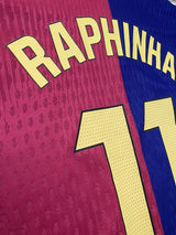 【2024/25】バルセロナ(H)/ CONDITION:A / SIZE:S / #11 / RAPHINHA / ラ・リーガパッチ / オーセンティック
