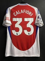 【2024/25】アーセナル(H)/ CONDITION:A / SIZE:XL / #33 / CALAFIORI / プレミア、No room for racismパッチ