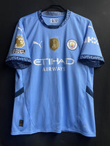 【2024/25】マンチェスター・シティ(H)/ CONDITION:A / SIZE:L / #7 / MARMOUSH / プレミア、クラブW杯優勝、No room for racismパッチ