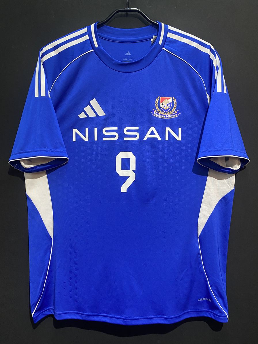 横浜Fマリノス　2025ユニフォーム　遠野大弥 adidas 横浜F・マリノス 2025 ホーム 半袖オーセンティック