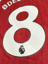 【2023/24】アーセナル(H)/ CONDITION:A / SIZE:XL(日本規格)/ #8 / ØDEGAARD / プレミア、NO ROOM FOR RACISMパッチ