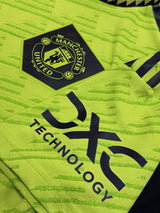 【2022/23】マンチェスター・ユナイテッド(3rd)/ CONDITION:A- / SIZE:S(日本規格)/ #34 / VAN DE BEEK / プレミア、No room for racismパッチ / オーセンティック