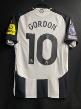 【2024/25】ニューカッスル(H)/ CONDITION:A / SIZE:S / #10 / GORDON / プレミア、No room for racismパッチ / オーセンティック