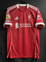 【2025/26】リバプール(H)/ CONDITION:A / SIZE:L(日本規格)/ #38 / GRAVENBERCH / プレミア優勝、No room for racismパッチ