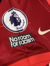 【2021/22】リバプール(H)/ CONDITION:A- / SIZE:L / #11 / M.SALAH / プレミア、NO ROOM FOR RACISMパッチ