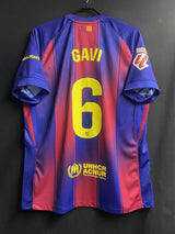 【2025/26】バルセロナ(H)/ CONDITION:A / SIZE:L / #6 / GAVI / ラ・リーガ、リーグ優勝パッチ
