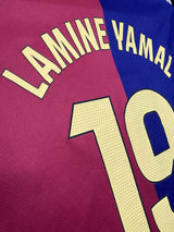 【2024/25】バルセロナ(H)/ CONDITION:B+ / SIZE:L / #19 / LAMINE YAMAL / ラ・リーガパッチ、ロゴのみスポンサー