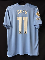 【2023/24】マンチェスター・シティ(H)/ CONDITION:NEW / SIZE:L / #11 / DOKU / プレミア、NO ROOM FOR RACISM、CWC優勝パッチ