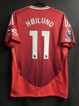 【2024/25】マンチェスター・ユナイテッド(H)/ CONDITION:A / SIZE:3XL(日本規格)/ #11 / HØJLUND / プレミア、No room for racismパッチ