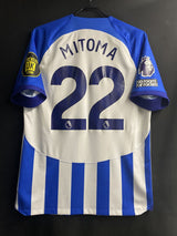 【2023/24】ブライトン&ホーヴ・アルビオン(H)/ CONDITION:B+ / SIZE:L / #22 / MITOMA / プレミア、No room for racismパッチ
