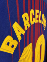 【2017/18】バルセロナ(H)/ CONDITION:NEW / SIZE:M / #10 / BARCELONA(リオネル・メッシ)/ ラ・リーガ第1節ベティス戦仕様 / オーセンティック