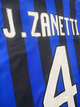 【2011/12】インテル(H)/ CONDITION:A- / SIZE:M / #4 / J.ZANETTI / セリエA、コッパイタリア優勝パッチ