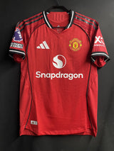 【2025/26】マンチェスター・ユナイテッド(H)/ CONDITION:A / SIZE:M(日本規格)/ #10 / CUNHA / プレミア、No room for racismパッチ / オーセンティック