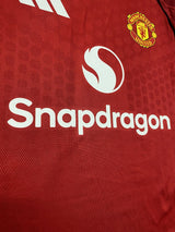 【2025/26】マンチェスター・ユナイテッド(H)/ CONDITION:A / SIZE:M(日本規格)/ #10 / CUNHA / プレミア、No room for racismパッチ / オーセンティック