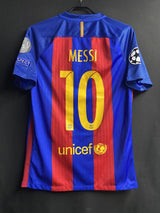 【2016/17】バルセロナ(H) / CONDITION:A- / SIZE:S / #10 / MESSI / UCL仕様