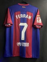 【2023/24】バルセロナ(H)/ CONDITION:A / SIZE:L / #7 / FERRAN / ラ・リーガ、リーグ優勝パッチ