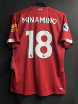 【2019/20】リバプール(H)/ CONDITION:New / SIZE:S / #18 / MINAMINO / プレミアパッチ
