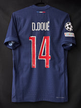 【2024/25】パリ・サンジェルマン（H）/ CONDITION：A / SIZE：S / #14 / D.DOUÉ / UCL仕様 / オーセンティック