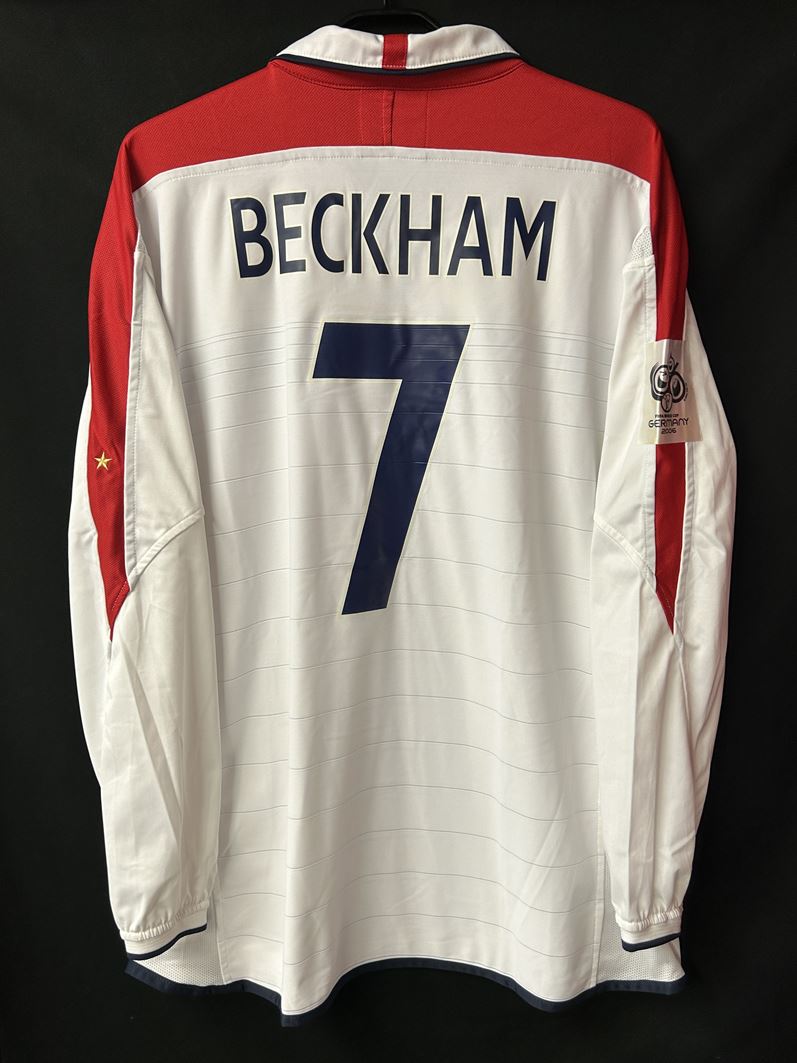 【2004】イングランド代表（H）/ CONDITION：B+ / SIZE：XL / #7 / BECKHAM / ドイツW杯予選ウェールズ代表戦仕様