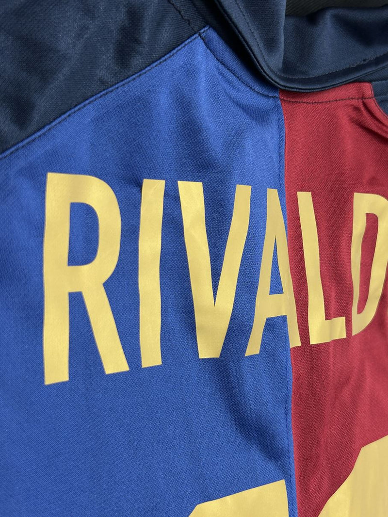 【1999/2000】バルセロナ（H）/ CONDITION：New / SIZE：M / #11 / RIVALDO / クラブ100周年 / 復刻版