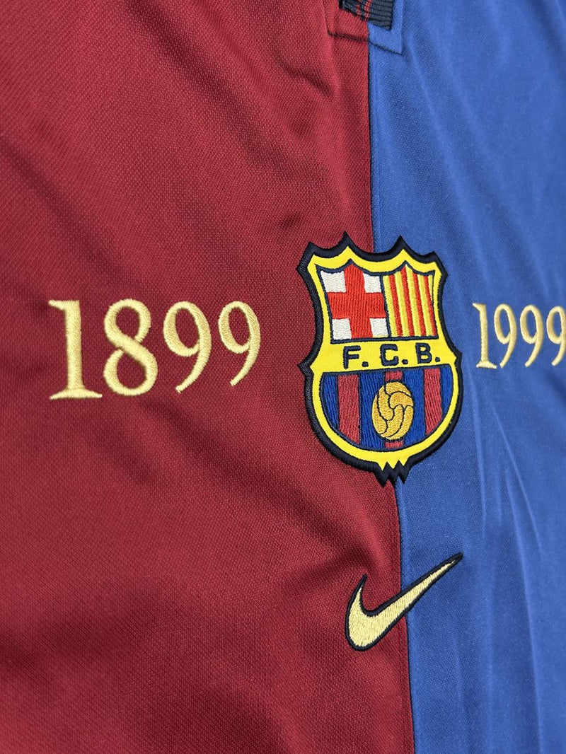 【1999/2000】バルセロナ（H）/ CONDITION：New / SIZE：M / #11 / RIVALDO / クラブ100周年 / 復刻版