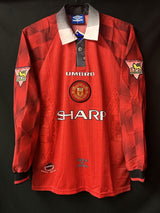 【1997/98】マンチェスター・ユナイテッド（H）/ CONDITION：New / SIZE：M / #7 / BECKHAM / プレミア優勝パッチ / 小サイズマーキング
