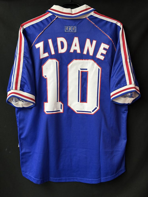 【1998】フランス代表（H）/ CONDITION：A- / SIZE：L / #10 / ZIDANE / フランスW杯刺繍