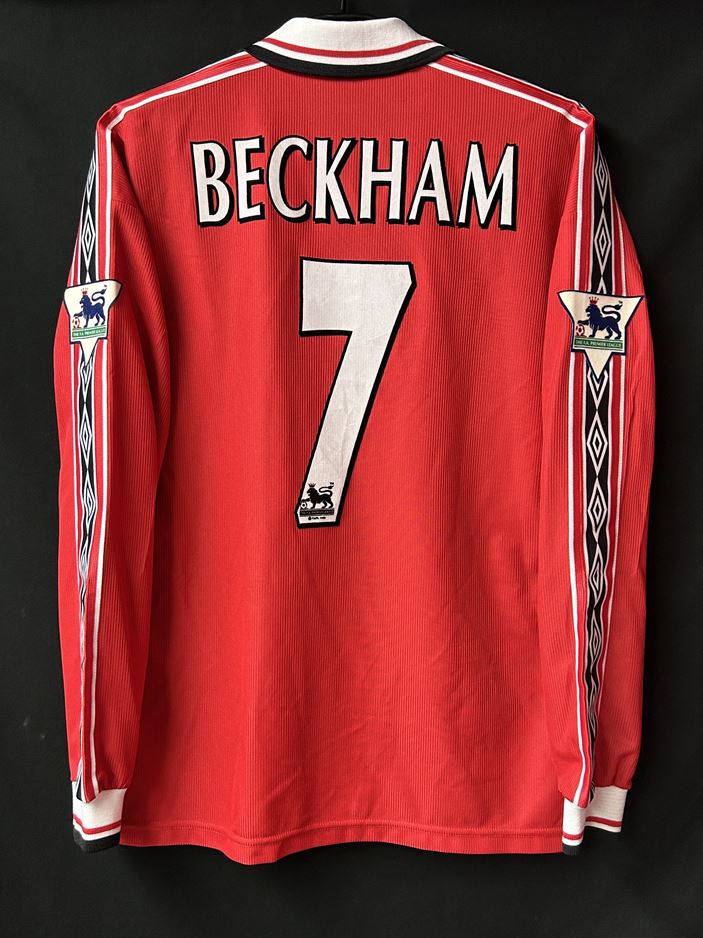 【1998/99】マンチェスター・ユナイテッド（H）/ CONDITION：B+ / SIZE：M / #7 / BECKHAM / プレミアパッチ
