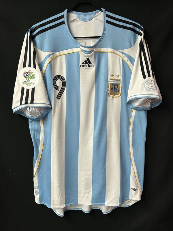 【2006】アルゼンチン代表（H）/ CONDITION：A- / SIZE：L / #9 / CRESPO / ドイツW杯パッチ