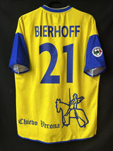 【2002/03】ACキエーヴォ・ヴェローナ（H）/ CONDITION：B+ / SIZE：XL / #21 / BIERHOFF / レガ・カルチョパッチ