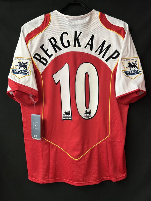 【2004/05】アーセナル（H）/ CONDITION：NEW / SIZE：M / #10 / BERGKAMP / プレミア優勝パッチ