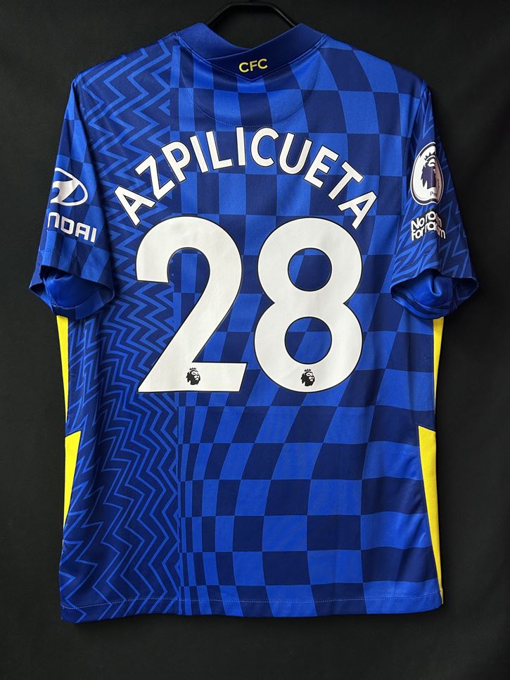 【2021/22】チェルシー（H）/ CONDITION：A / SIZE：L / #28 / AZPILICUETA / プレミア・NO ROOM FOR RACISMパッチ