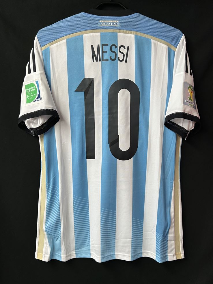 【2014】アルゼンチン代表（H) / CONDITION：New / SIZE：L / #10 / MESSI / ブラジルW杯オランダ代表戦仕様 / オーセンティック