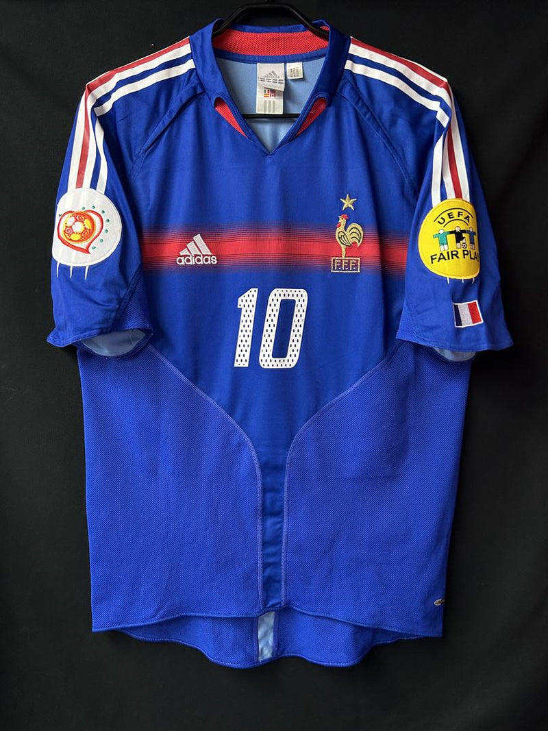【2004】フランス代表（H）/ CONDITION：B+ / SIZE：L / #10 / ZIDANE / EURO2004パッチ