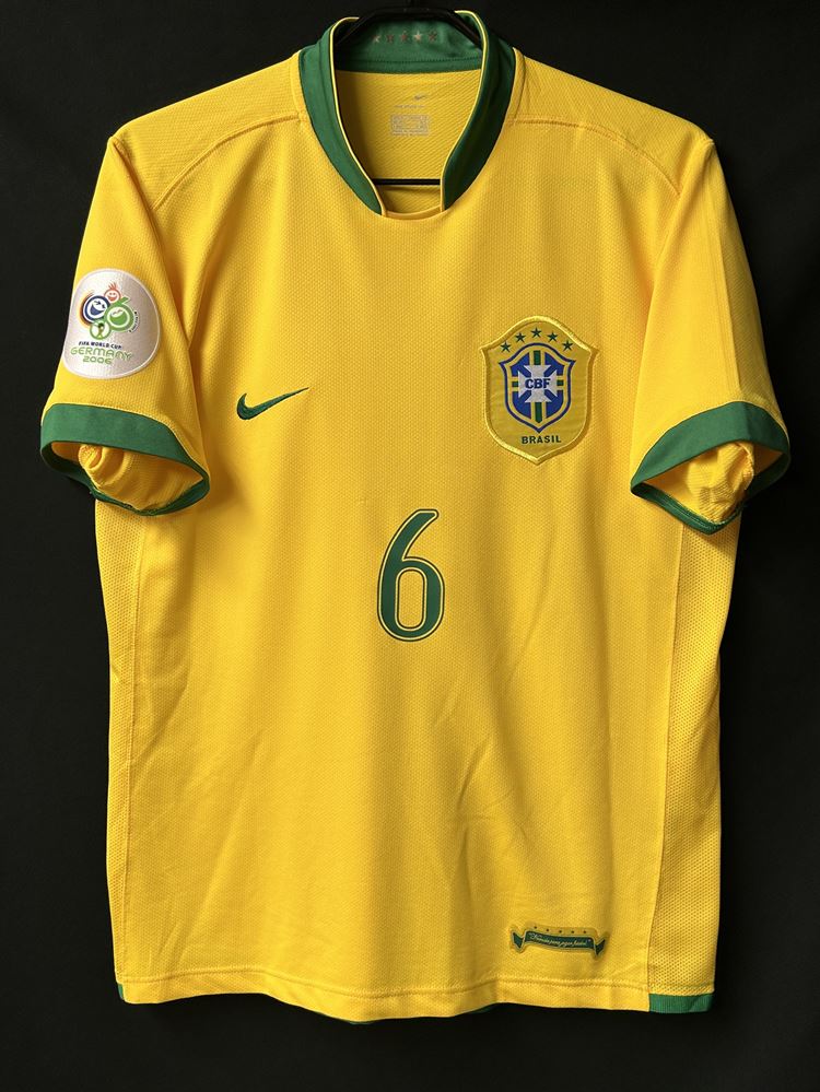 【2006】ブラジル代表（H）/ CONDITION：A- / SIZE：M / #6 / R.CARLOS / ドイツW杯パッチ