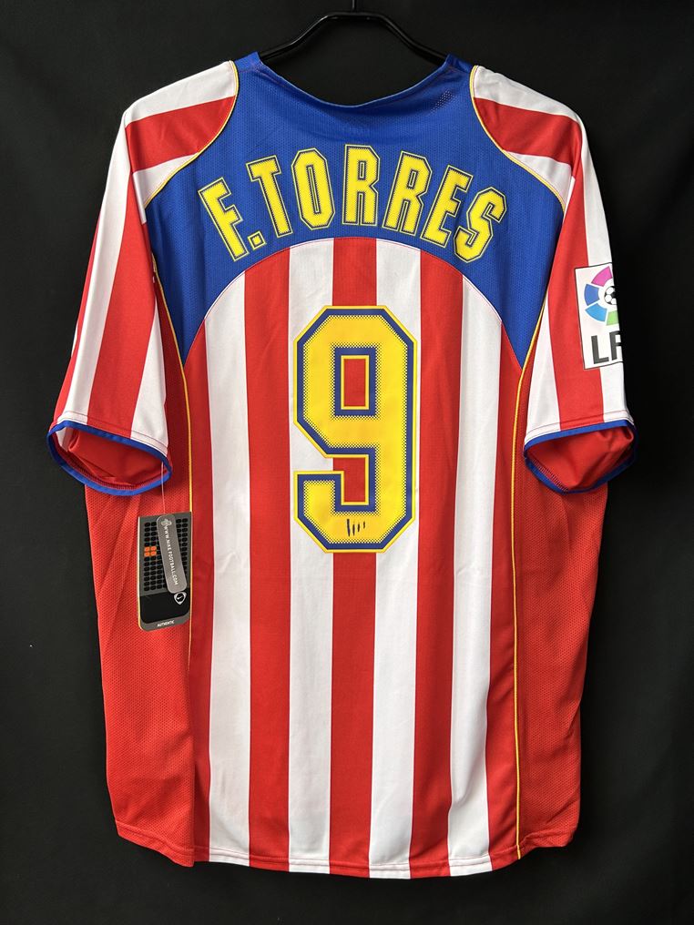 2004/05】アトレティコ・マドリード（H）/ Condition：New / Size：XL / #9 / F.TORRES / スパ –  Vintage Sports Football Store