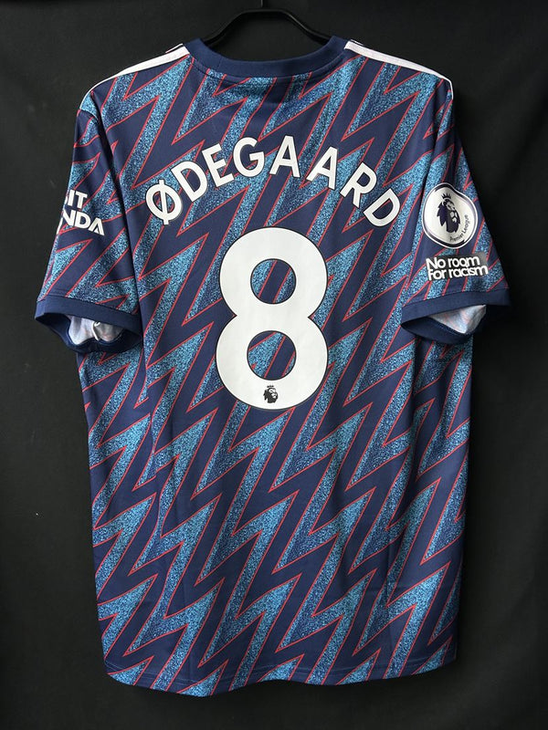 【2021/22】アーセナル（3rd）/ CONDITION：A / SIZE：XL / #8 / ØDEGAARD / プレミア、No room for racismパッチ