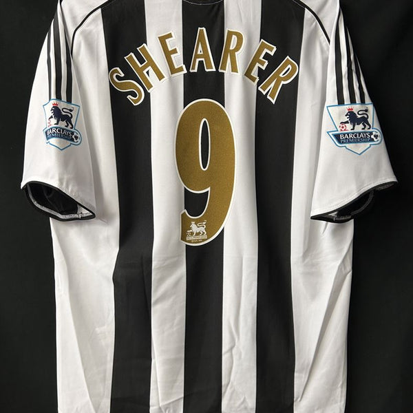 2005/06】ニューカッスル（H）/ CONDITION：New / SIZE：L / #9 / SHEARER / プレミアパッチ –  Vintage Sports Football Store