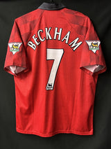 【1997/98】マンチェスター・ユナイテッド（H）/ CONDITION：A- / SIZE：L / #7 / BECKHAM / プレミア優勝パッチ