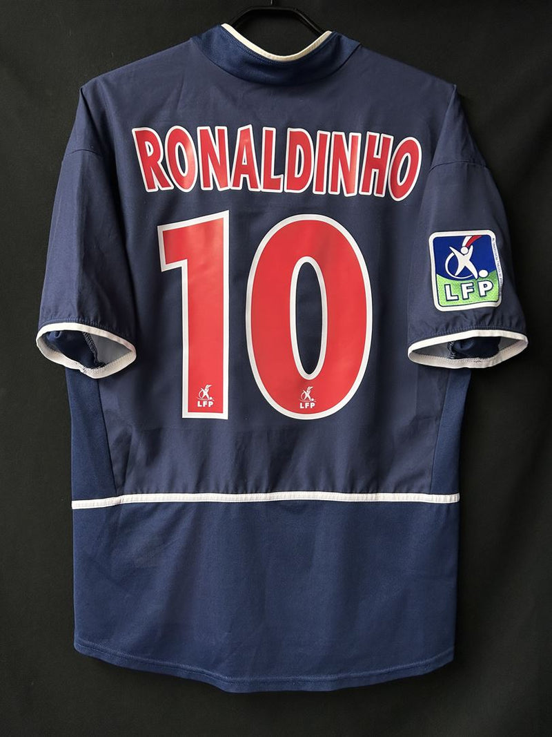 【2002/03】パリ・サンジェルマン（H）/ CONDITION：A / SIZE：M / #10 / RONALDINHO / リーグ・アンパッチ